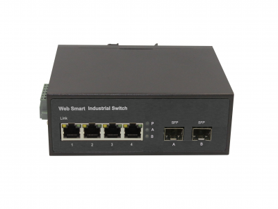 鋼合金工業(yè)級WEB管理型千兆2光4電SFP 鋼合金工業(yè)級WEB管理型千兆2光4電SFP