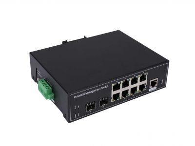 鋼合金工業(yè)級M系列管理型千兆2光8電SFP 鋼合金工業(yè)級M系列管理型千兆2光8電SFP